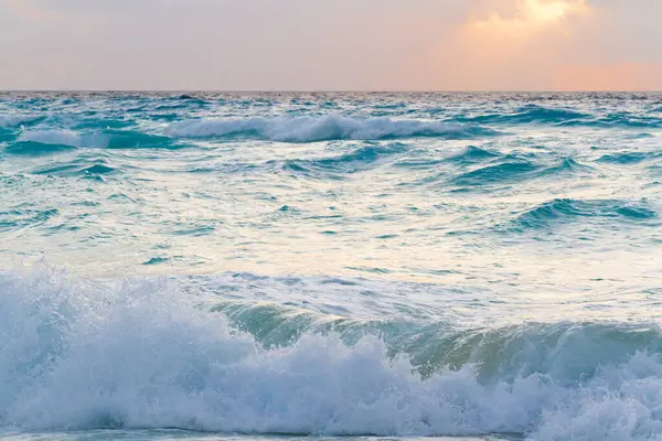 Alba Sulla Spiaggia Del Mar Dei Caraibi — Foto Stock