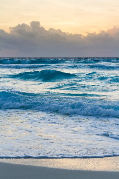 Soluppgång Stranden Karibiska Havet — Stockfoto