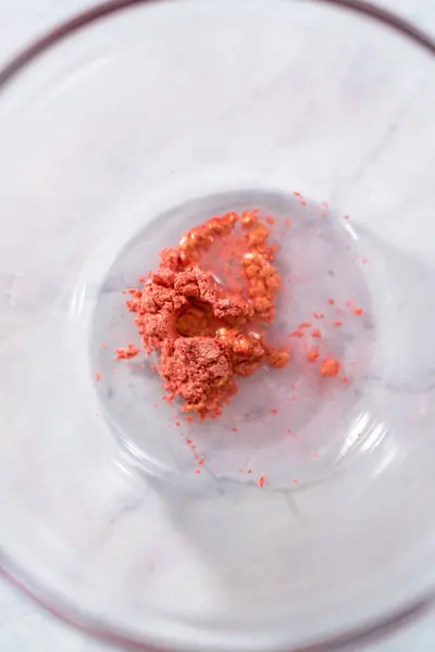 Блестящий Розовый Блеск Украшения Шоколада — стоковое фото