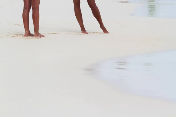 加勒比海的海滩上度假 — 图库照片
