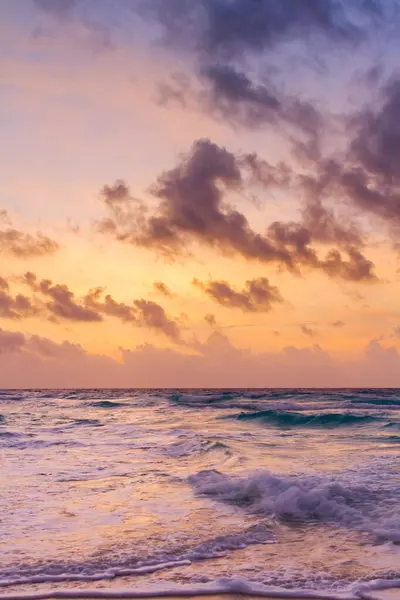 Východ Slunce Pláži Karibského Moře — Stock fotografie