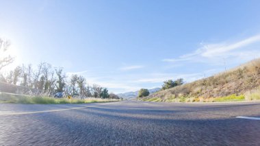 Gündüz, Arroyo Quemada Sahili, Kaliforniya yakınlarındaki HWY 101 'de, çevre kıyı manzarası manzarası sunar..