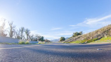 Gündüz, Arroyo Quemada Sahili, Kaliforniya yakınlarındaki HWY 101 'de, çevre kıyı manzarası manzarası sunar..