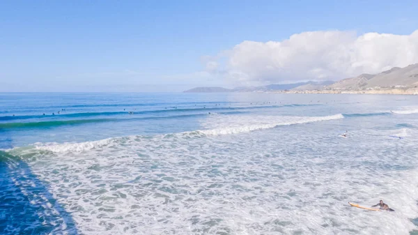 Pismo Beach Strikingly Empty Winter Day Offering Serene Peaceful Atmosphere — Stock Photo, Image