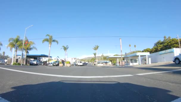 Santa Maria Califórnia Eua Dezembro 2022 Carro Dirigindo Pelas Ruas — Vídeo de Stock