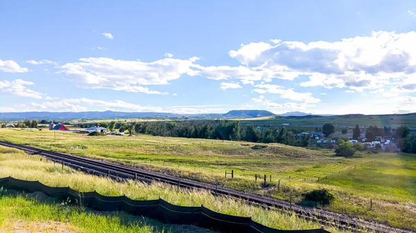 Bairro Residencial Recém Desenvolvido Colorado Uma Vista Cativante Desenrola Exibindo — Fotografia de Stock
