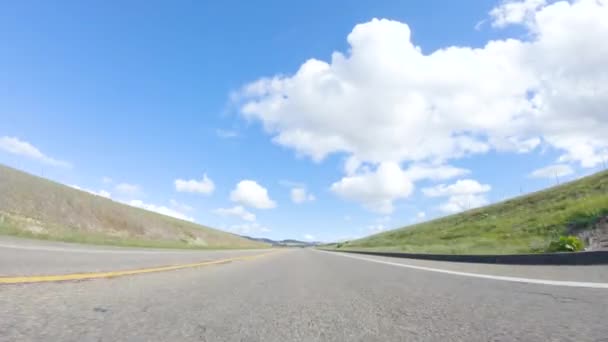 Winter Drive Wzdłuż Sunny Highway 101 Pobliżu Santa Maria — Wideo stockowe