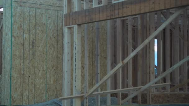 Denver Colorado Usa Září 2023 Komplexní Dřevěná Kostra Obytné Budovy — Stock video