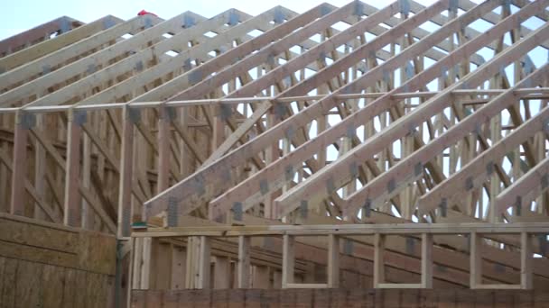 Denver Colorado Usa Září 2023 Komplexní Dřevěná Kostra Obytné Budovy — Stock video