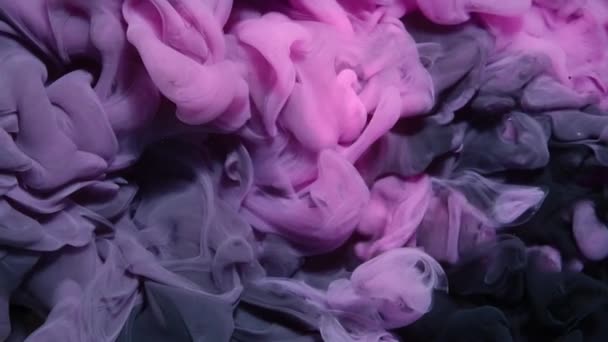 Pintura Roja Rosa Creando Nubes Abstractas Fondos Artísticos Fluid Art — Vídeos de Stock