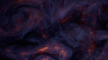 Soyut bronz boya. Siyah bir arkaplanda çekim yapmak.