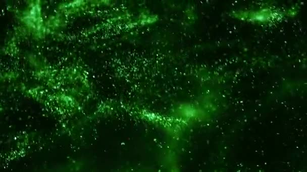 Soyut Parçacık Arkaplan Canlandırması Turkuaz Döngüsü — Stok video