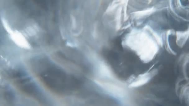 ブラックを基調としたブルーのボケ結晶 — ストック動画
