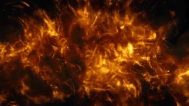 Parıldayan sıvı hareketi. Erimiş altın. Işıltılı sarı sıvı boya akışı.