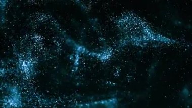 Yukarıdan yavaş hareket eden mavi mürekkep suyu patlaması. Açık siyah arka planda suda akrilik boya. Güçlü bir renk patlaması.