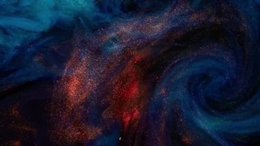 Soyut bronz boya. Siyah bir arkaplanda çekim yapmak.