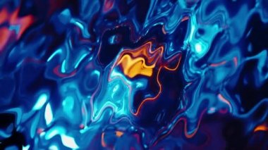 4 bin. Renkli soyut sıvı mermer dokusu, akışkan sanat. Çok güzel bir soyut mavi tasarım girdap arka plan videosu. 3B Canlandırma,