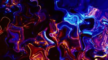4 bin. Renkli soyut sıvı mermer dokusu, akışkan sanat. Çok güzel bir soyut mavi tasarım girdap arka plan videosu. 3B Canlandırma,