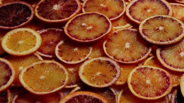 Socelian portakal dilimleri dönüş arkaplanı.