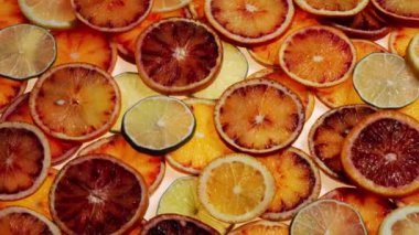 Socelian portakal dilimleri dönüş arkaplanı.