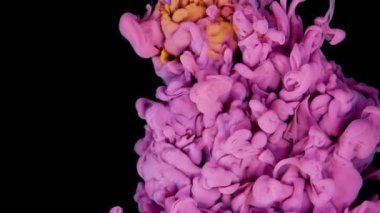 Parlak Pembe ve Sarı Mürekkep: Canlı Renklerin Büyüleyici Harmanı.
