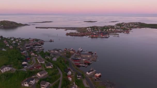 Filmagem Aérea Das Ilhas Lofoten Norte Noruega — Vídeo de Stock