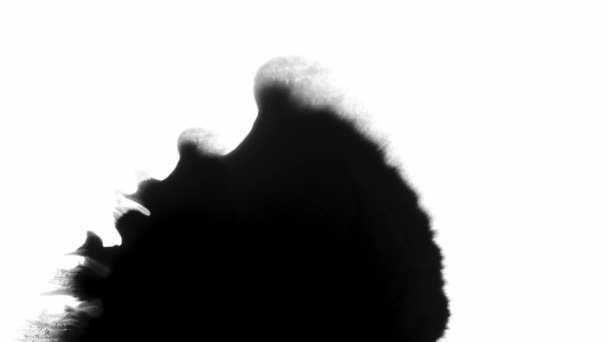 Μελάνι Grunge Φόντο Σουρεαλιστικό Σύμπαν Μαύρο Glitter Υγρό Splash Διάδοση Βίντεο Αρχείου