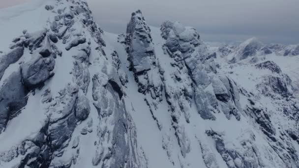 Natureza Noruega Drone Tiros Torno Área Vestland Inverno — Vídeo de Stock