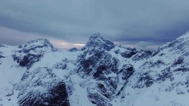 Природа Норвегії Зимові Знімки Безпілотника Навколо Вестленда — стокове відео