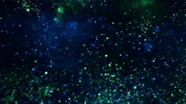 Siyah arkaplanda titreşen parçacık tozu. Metin için soyut görüntü arkaplanı. Yüksek kalite 4k görüntü