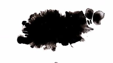 Soyut siyah mürekkep, yaratıcılığı ve sanatsal ifadeyi dinamik bir şekilde güzel bir şekilde gözler önüne seriyor.