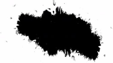 Göz alıcı bir mürekkep sıçraması tasarımı. Yaratıcı kurgu, görsel hikaye anlatma ve daha fazlası için mükemmel.