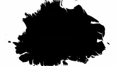 Bir dizi dinamik siyah mürekkep sıçramaları sanatsal ve yaratıcı projeler için tasarlandı.