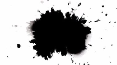 Çeşitli sanatsal ve tasarım uygulamaları için birden fazla ortamda mükemmel olan yüksek kaliteli mürekkep sıçraması görselleri