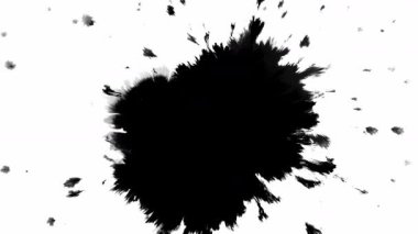 Büyüleyici siyah mürekkep sıçramaları çarpıcı ve sanatsal görseller yaratır. Çeşitli yaratıcı projeler için mükemmeldir.