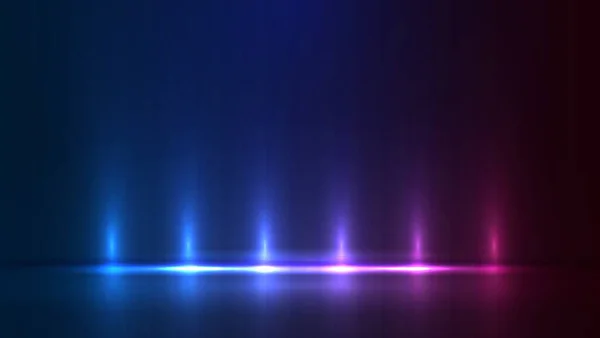 Néon Lumineux Abstrait Ultraviolet Spectre Couleurs Vives Laser Met Valeur — Image vectorielle