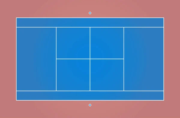 stock vector Tennis court graphic design, perfect for education or examples.