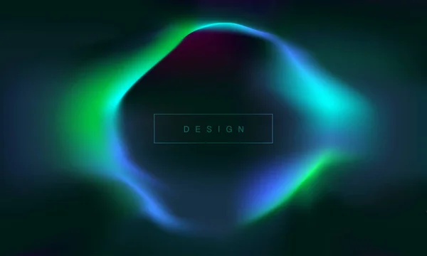 Tendance Minimaliste Fluide Flou Dégradé Fond Modèle Abstrait Coloré Conception — Image vectorielle