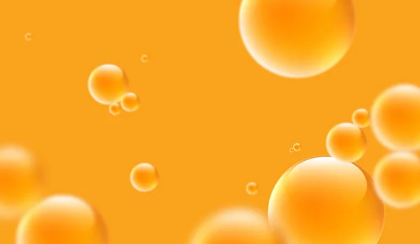 Drop Water Vitamine Oranje Structuur Vitamine Complex Met Chemische Formule — Stockfoto