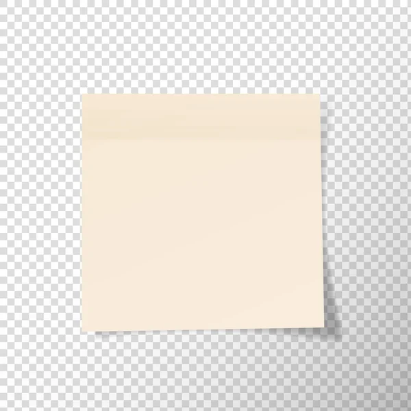 Collection Papiers Notes Crème Poster Des Autocollants Des Notes Poste — Image vectorielle
