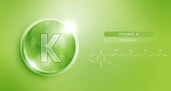 Água Gota Vitamina Verde Estrutura Complexo Solução Vitamínica Com Fórmula —  Vetores de Stock