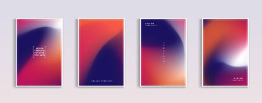 Kapaklar dizayn şablonları, iş dünyasının soyut arkaplanlarının gradyanı. Modern moda tasarım. İniş sayfaları, kapaklar, broşürler, el ilanları, sunumlar, afişler için kullanılabilir. Vektör tasarımı.