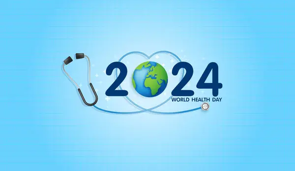 Světový Den Zdraví Celosvětový Den Povědomí Zdraví Slaví Každý Rok Stock Vektory
