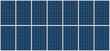 Dijital arayüzü, temiz enerjisi ve yenilik, çevre ve yeşil enerji çözümleri için sürdürülebilir enerji üretimine sahip gelecekçi güneş paneli teknolojisi kavramı. vektör tasarımı.