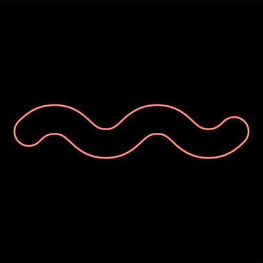 Duvar kağıdı simgesinde neon neme dayanıklı tanımlama simgesi siyah renk vektör illüstrasyonu düz resim kırmızı renk çizimi düz resim çizimi düz ışık biçimi