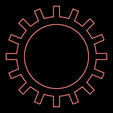 Duvar kağıdı simgesinde neon iyi ışık hızı tanımlaması simgesi siyah renk vektör ilüstrasyonu düz resim kırmızı renk vektör ilüstrasyon düz resim düz ışık