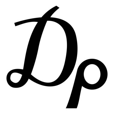 Drahma sembolü geçerli para birimi Yunanistan GRD para birimi Yunanistan 'ın simgesi siyah renk vektör illüstrasyon basit düz resim tarzını imzaladı