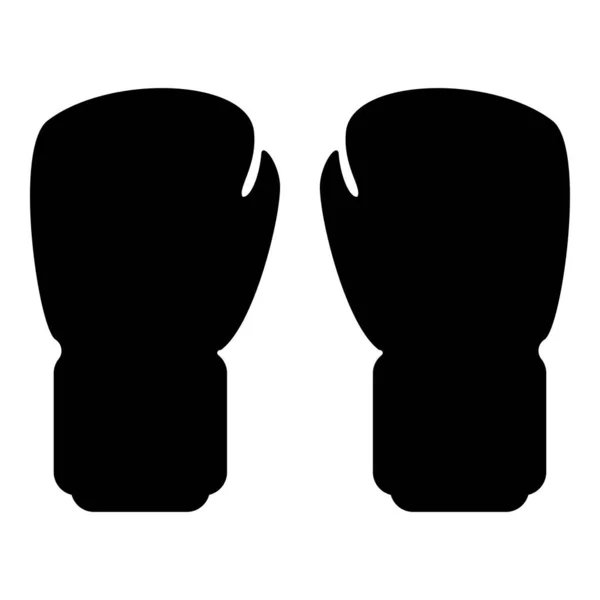Box Handschuhe Paar Faustschutz Ausrüstung Sportbekleidung Für Punch Workout Sport — Stockvektor