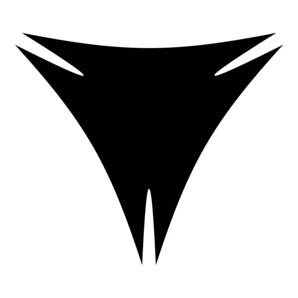 Forma Abstrata Triangular Para Banner Ícone Sinal Super Herói Cor — Vetor de Stock