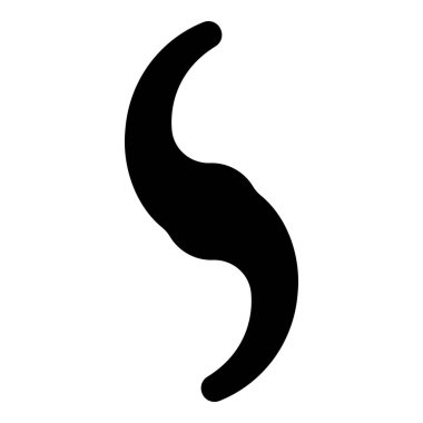 Blender bıçaklı öğütücü bıçak dönen bıçak simgesi siyah renk vektör illüstrasyon düz resim biçimi